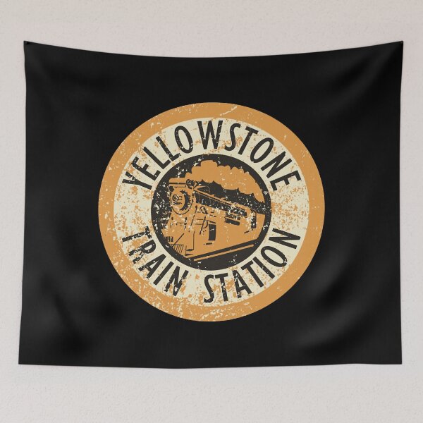 Item preview, Yellowstone Train Station Tshirt 80S designed and sold by maurines.