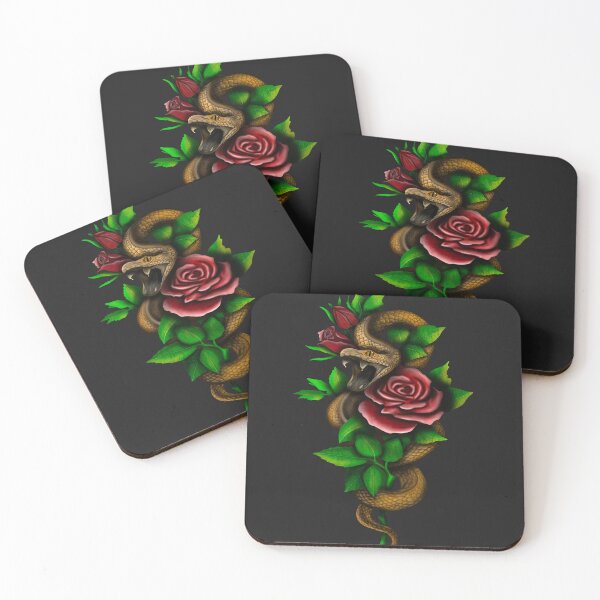 Artikelvorschau, Schlange und Rose - Kälte oder Krieg entworfen und verkauft von Synthia Shop.