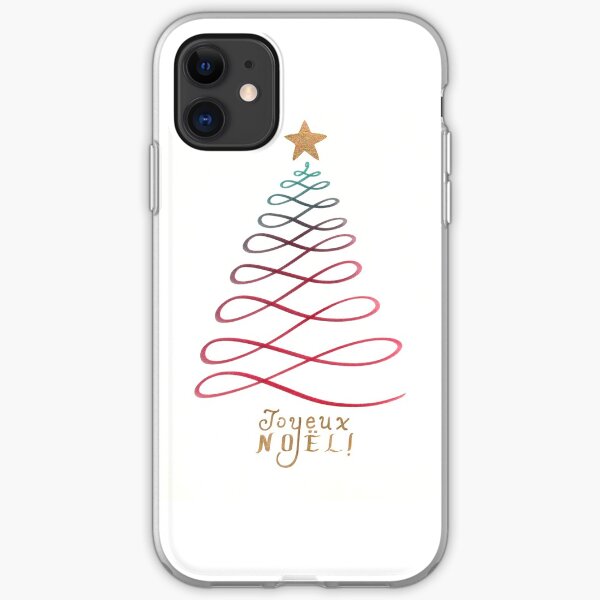 Joyeux Noël (version sapin) iPhone Soft Case