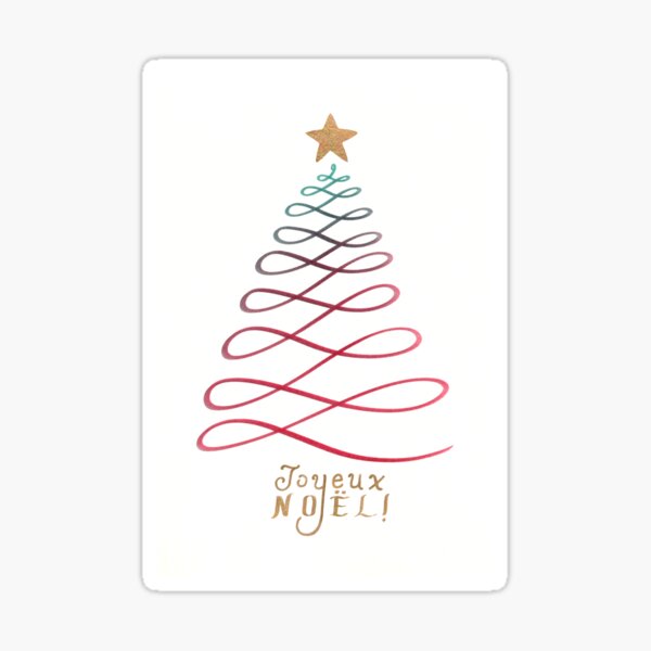 Joyeux Noël (version sapin) Sticker