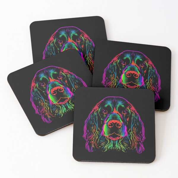 Item preview, Field Spaniel Dog Colorful Paint Splash designed and sold by rafaeltto.