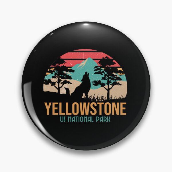 Artikelvorschau, Reise-T-Shirt Yellowstone uns Nationalpark Wyomings Montana Idaho Retro entworfen und verkauft von maurines.