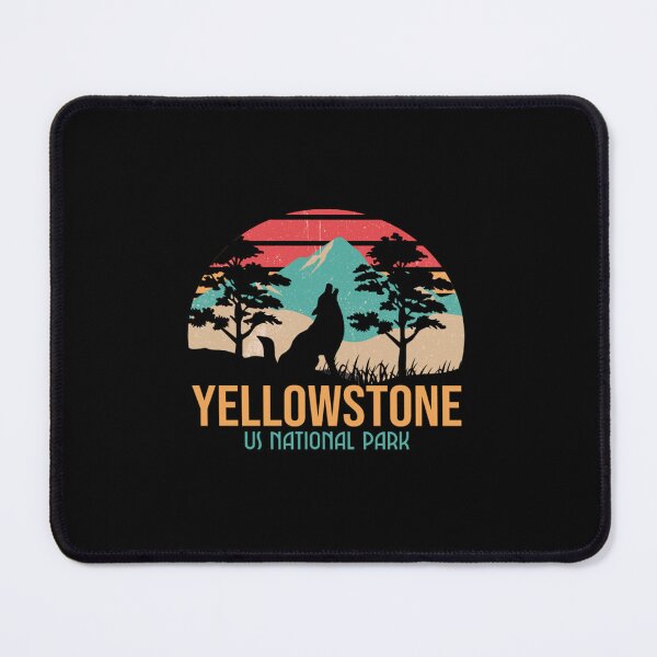 Artikelvorschau, Reise-T-Shirt Yellowstone uns Nationalpark Wyomings Montana Idaho Retro entworfen und verkauft von maurines.