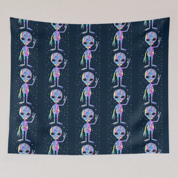 Item preview, Funny Retro Groovy Alien Shirt   designed and sold by MetalThrillsArt.