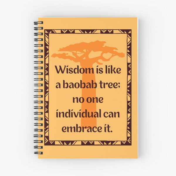 Item preview, Baobab Africa Trees. African Wisdom Quote designed and sold by Rebel-Design.