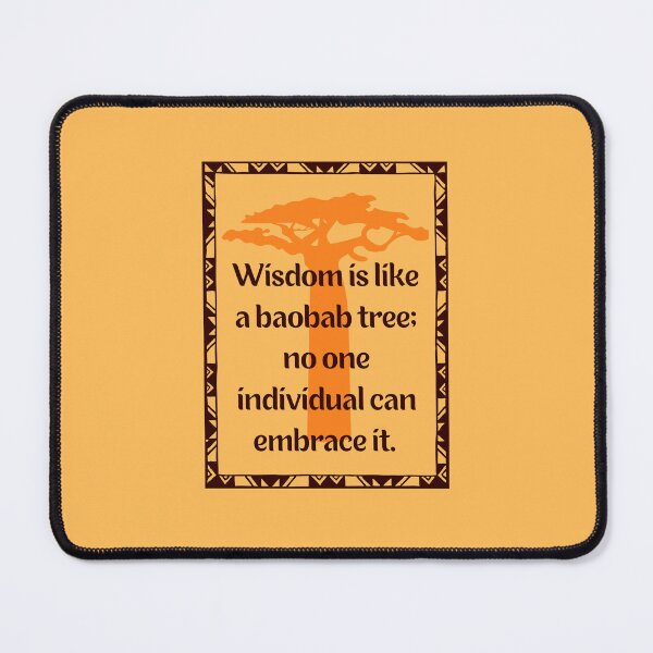 Item preview, Baobab Africa Trees. African Wisdom Quote designed and sold by Rebel-Design.