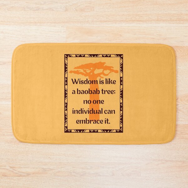 Item preview, Baobab Africa Trees. African Wisdom Quote designed and sold by Rebel-Design.