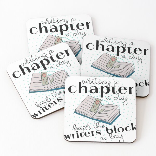Item preview, A Chapter a Day | Book Lover, Writer, Fiction designed and sold by FandomINK.