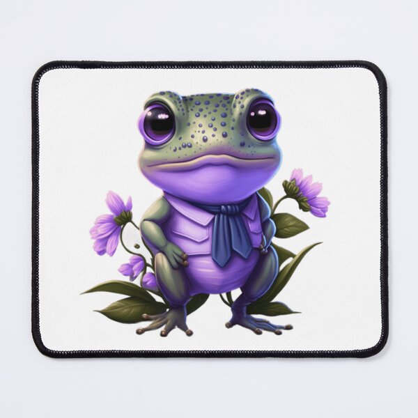 Item preview, frog chibi lavender designed and sold by sammgdesign.