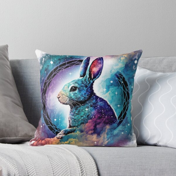 Item preview, Year of the rabbit chinese zodiac sign colorful glaxy background designed and sold by art8085.