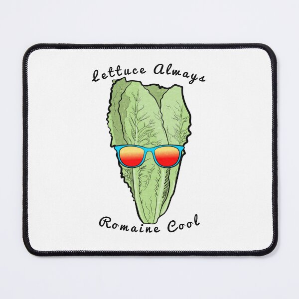 Item preview, Lettuce Always Romaine Cool (cyan-textured) designed and sold by toolongdidntdraw.