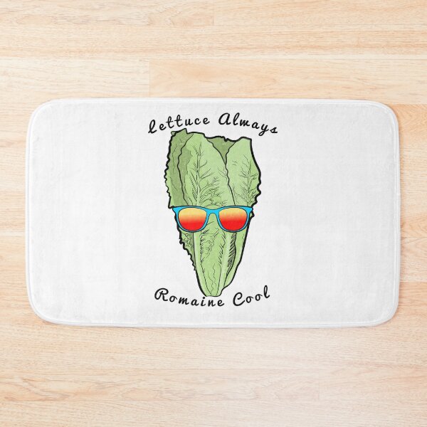 Item preview, Lettuce Always Romaine Cool (cyan-textured) designed and sold by toolongdidntdraw.