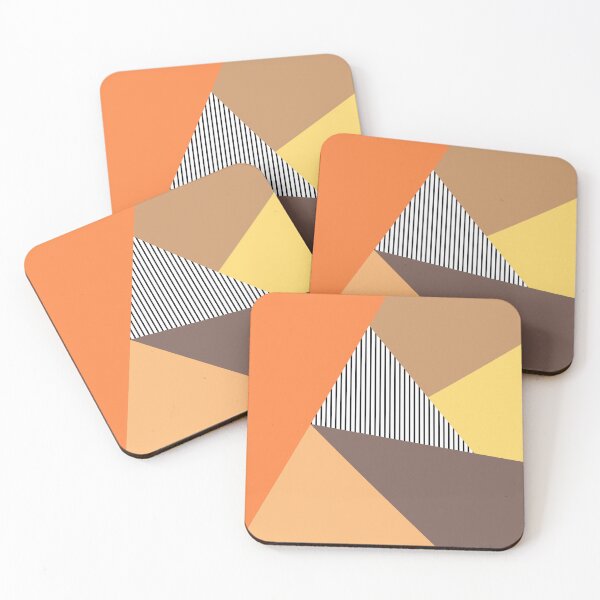 Item preview, Orange and brown geometric shapes designed and sold by BattaAnastasia.