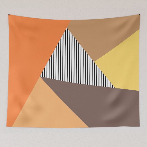 Item preview, Orange and brown geometric shapes designed and sold by BattaAnastasia.