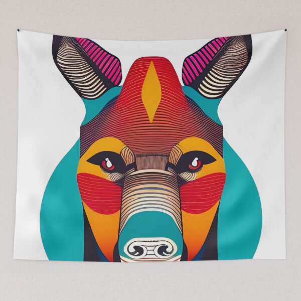 Item preview, Pop art okapi designed and sold by WorldOfFairies.