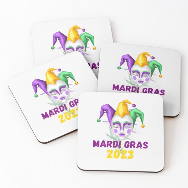 Item preview, Mardi Gras. Celebrate! Colorful Carnival Purple and Gold Design with Traditional Pantomime Mask designed and sold by Lost-World-Shop.