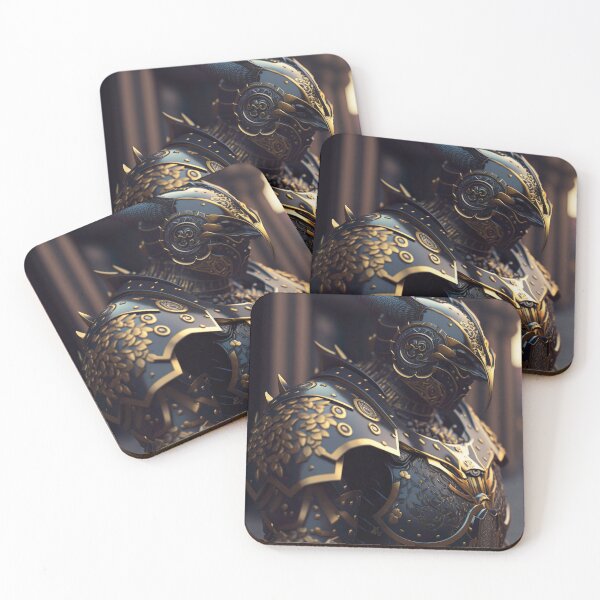 Item preview, Futuristic Samurai In Black and Gold Armor - Artwork designed and sold by jojolescargot.