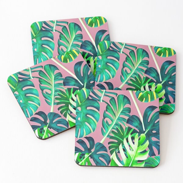 Item preview, Monstera leaves watercolor designed and sold by Ascooepics.