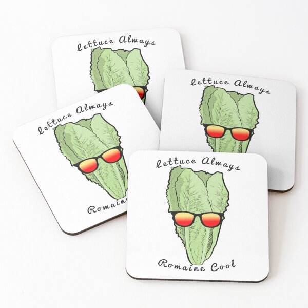 Item preview, Lettuce Always Romaine Cool (black-textured) designed and sold by toolongdidntdraw.