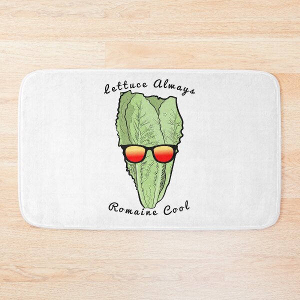 Item preview, Lettuce Always Romaine Cool (black-textured) designed and sold by toolongdidntdraw.