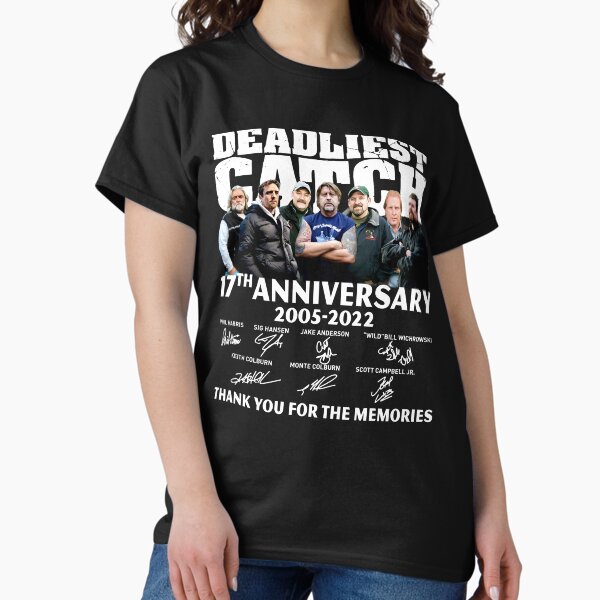 Vista previa del artículo con la obra «17.º aniversario de Deadliest Catch 2005-2022», diseñado y vendido por FurbabySquads.