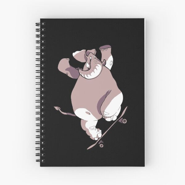 Item preview, Funny Cute Cartoon African Elephant Skateboarding Merch designed and sold by Dmurr.