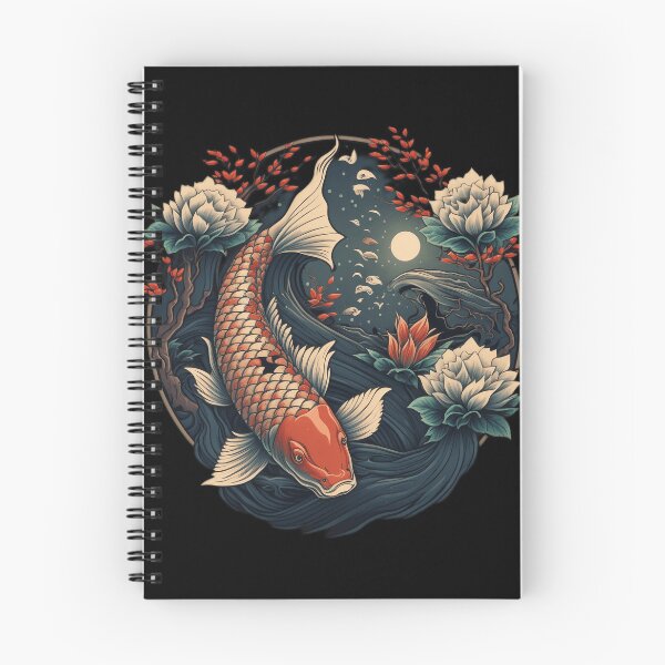 Item preview, japanese fish traditional art designed and sold by BellourouShop.