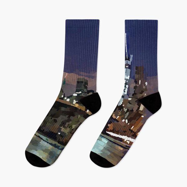 Item preview, New York City Lower Manhattan Brooklyn Bridge Skyline designed and sold by Jon-Baran.