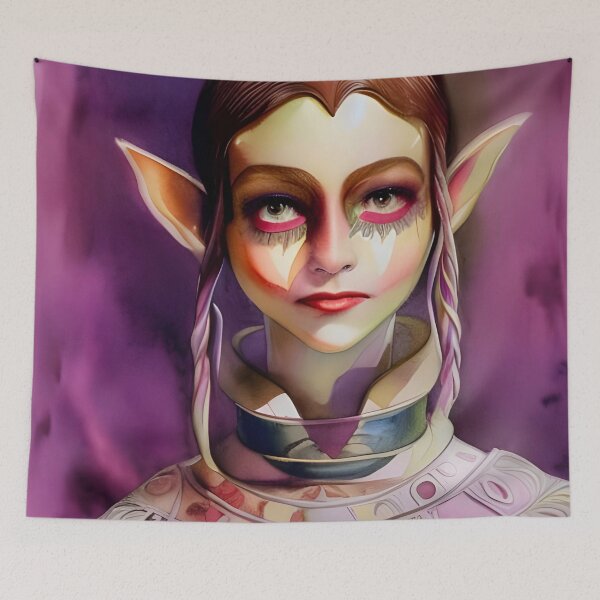 Item preview, Elfpunk Warrior Princess designed and sold by WorldOfFairies.