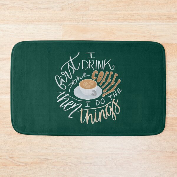 Item preview, First I Drink Coffee   designed and sold by CrookedHillCoz.