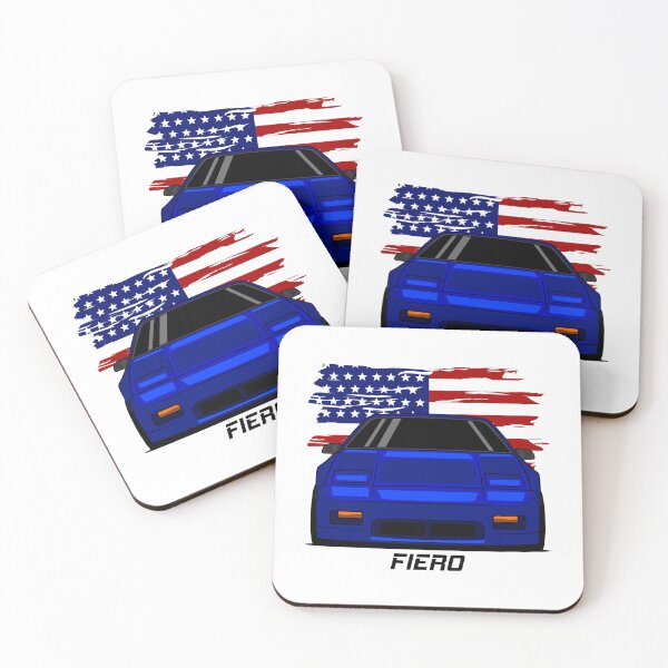 Item preview, Front Blue Fiero designed and sold by CarSignCo.