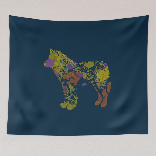 Item preview, Beautiful Wolf Silhouette Paint Splash1  designed and sold by FairOaksa.
