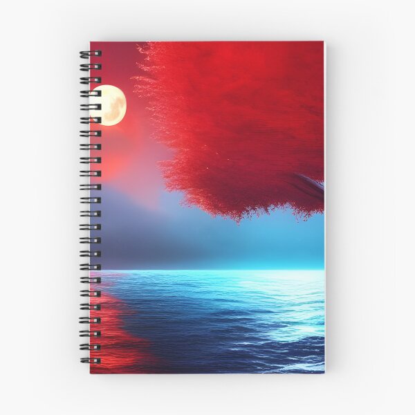 Item preview, Red tree in the sea generated by artificial intelligence designed and sold by megadrina.