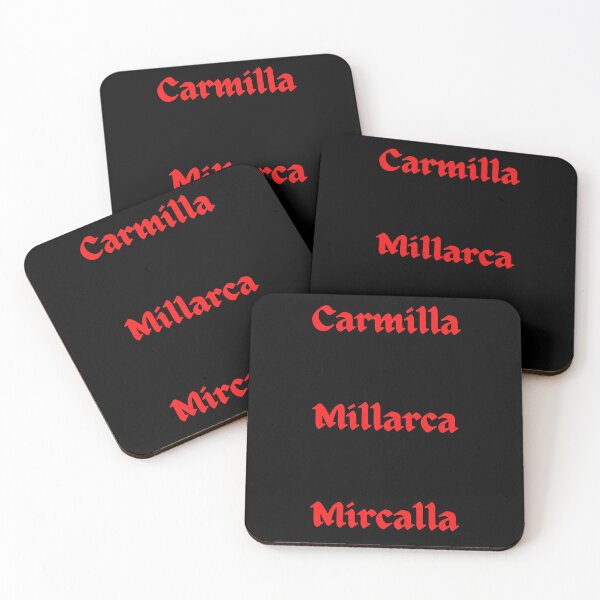 Artikelvorschau, Die verschiedenen Namen von Carmilla aus Le Fanus gleichnamigem Original-Vampirroman des modernen Europas entworfen und verkauft von DogStarGlow.