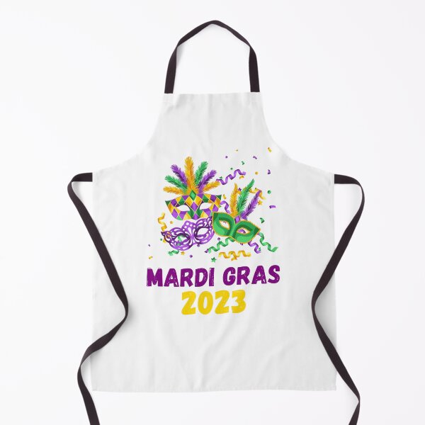 Item preview, Mardi Gras. Celebrate! Colorful Carnival Purple and Gold Design with Masks Feathers and Confetti designed and sold by Lost-World-Shop.