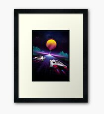 Neon Skyway Framed Print
