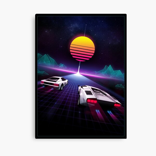 Neon Skyway Canvas Print