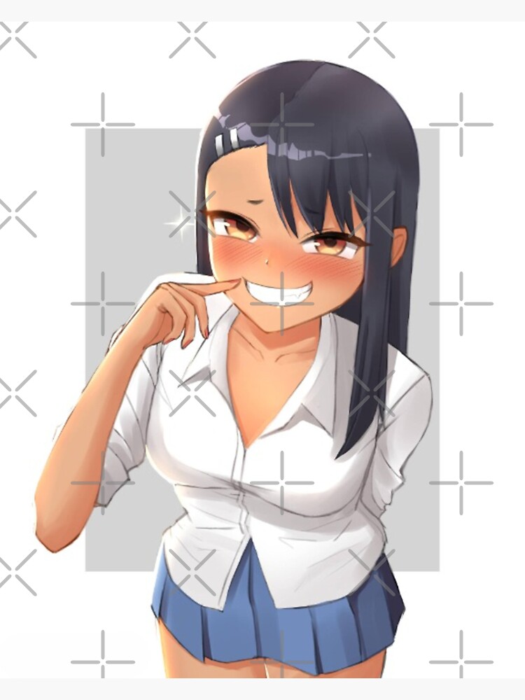 Nagatoro Hayase - The Sassy Waifu from Don't Toy with Me, Miss Nagatoro  anime and manga Sticker for Sale by theUltZombie