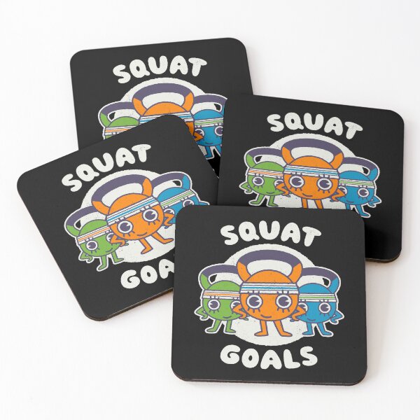 Item preview, Squat Goals - Humorous Cartoon Gym Funny Workout Graphic  designed and sold by WeirdPunderful.