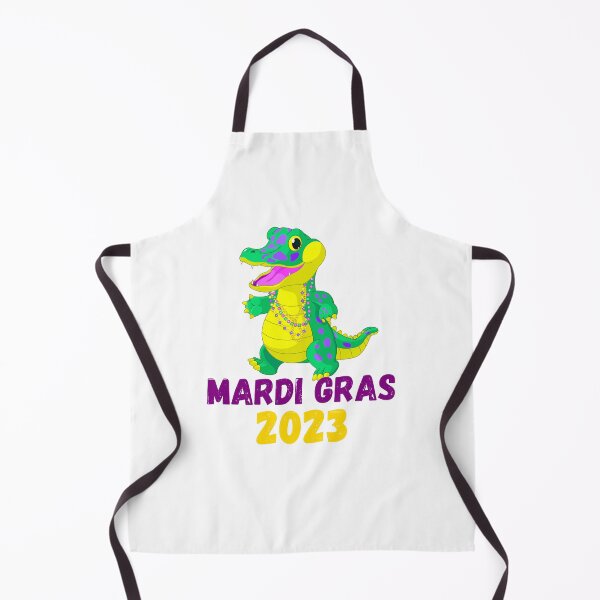 Item preview, Mardi Gras Gator! Colorful Carnival Purple and Gold Design with a Louisiana Alligator Heading out to Party! designed and sold by Lost-World-Shop.