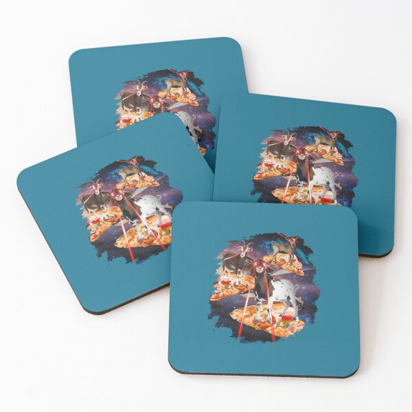 Item preview, laser goat pizza goat space spaceship  designed and sold by FairOaksa.