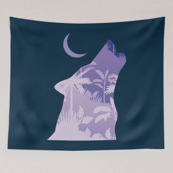 Item preview, Wolf Moon Palm Tree  designed and sold by FairOaksa.