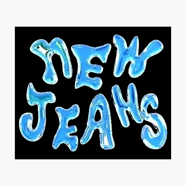 Newjeans Newjeans Newjeans Newjeans Newjeans Bunny Logo Blue Jeans