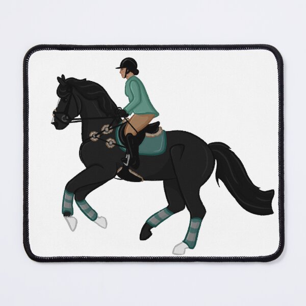 Item preview, Black horse with rider designed and sold by Art By Drina.