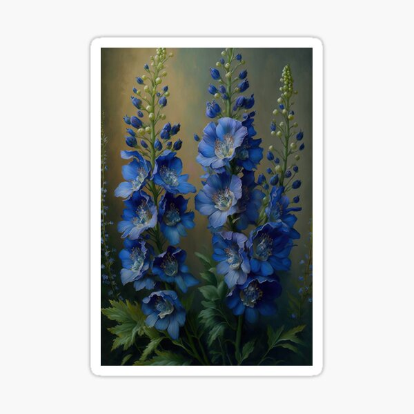 Item preview, Delphinium Flowers designed and sold by Vanover Designs.