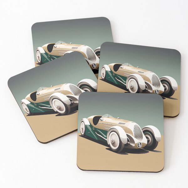 Item preview, Art Deco Style Racing Car designed and sold by TheArtfulAI.