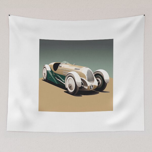 Item preview, Art Deco Style Racing Car designed and sold by TheArtfulAI.