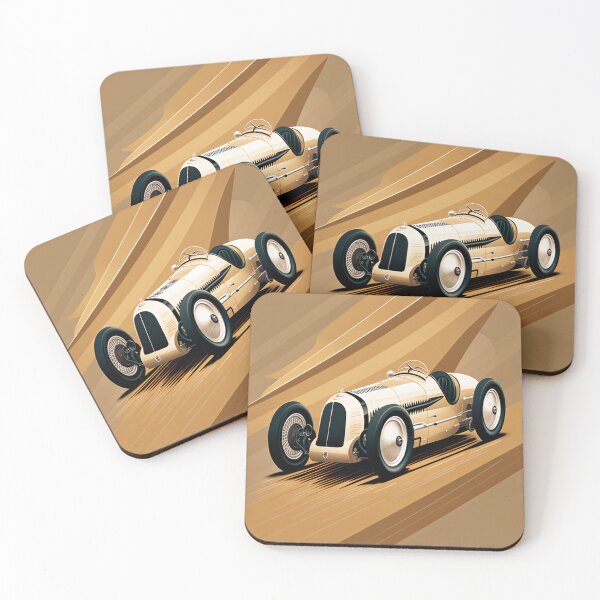 Item preview, Art Deco Style Racing Car designed and sold by TheArtfulAI.
