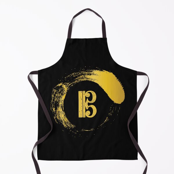 Item preview, Alto or tenor clef in enso circle designed and sold by piesdesignart.