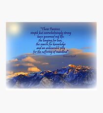 PASSIONS Photographic Print